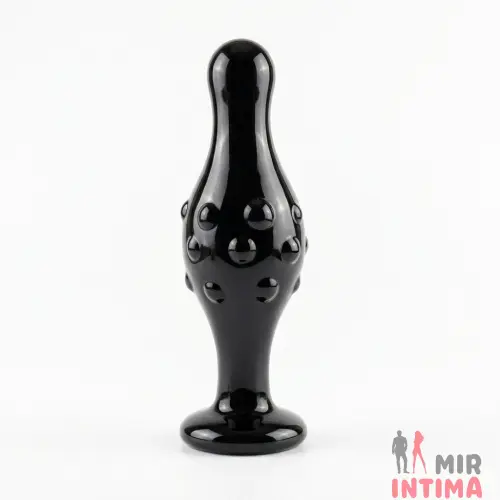 Стеклянный стимулятор Glass Romance Black, 11,3х3,7см Стеклянный стимулятор Glass Romance Black, 11,3х3,7см